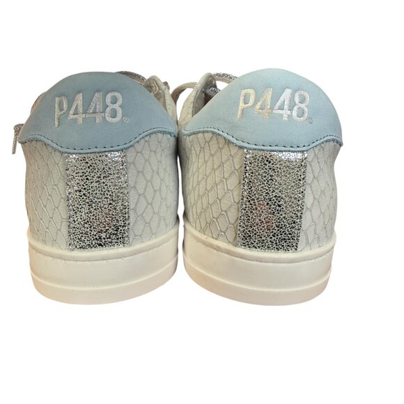 P448 John low top sneaker in margot with lace-up style glittery laces women's 40 - Picture 5 of 14